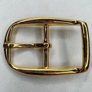 Vintage Gold Tone Simple Basic Belt Buckle for up to 1 Inch Belt